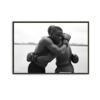 Good Black Art "clinch II" par Stephane Gaboué | Rectangulaire, reproduction d'art encadrée | Édition limitée | Cadre en bois massif