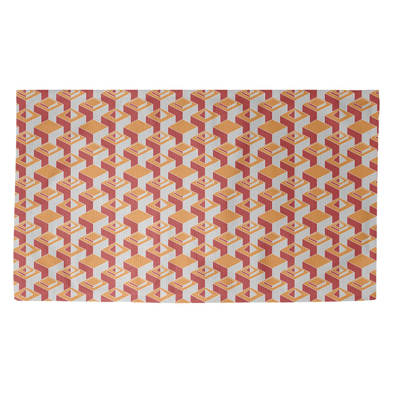 Jordao Geometric Indoor Rug, Rectangle 5' x 7'