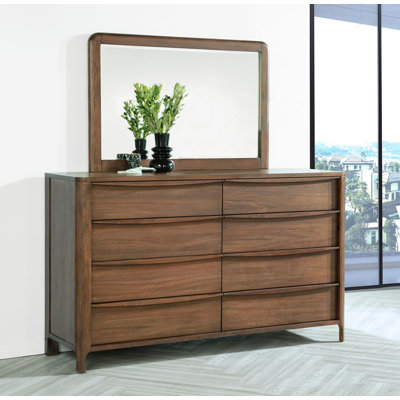 Commode 8 tiroirs avec miroir Gramer