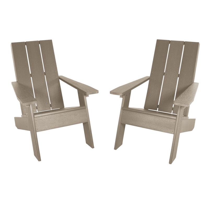 Calafell Outdoor Adirondack Set, Woodland Brown