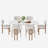 Oval Double Pedestal Kitchen Table Sets-777968128-777968142