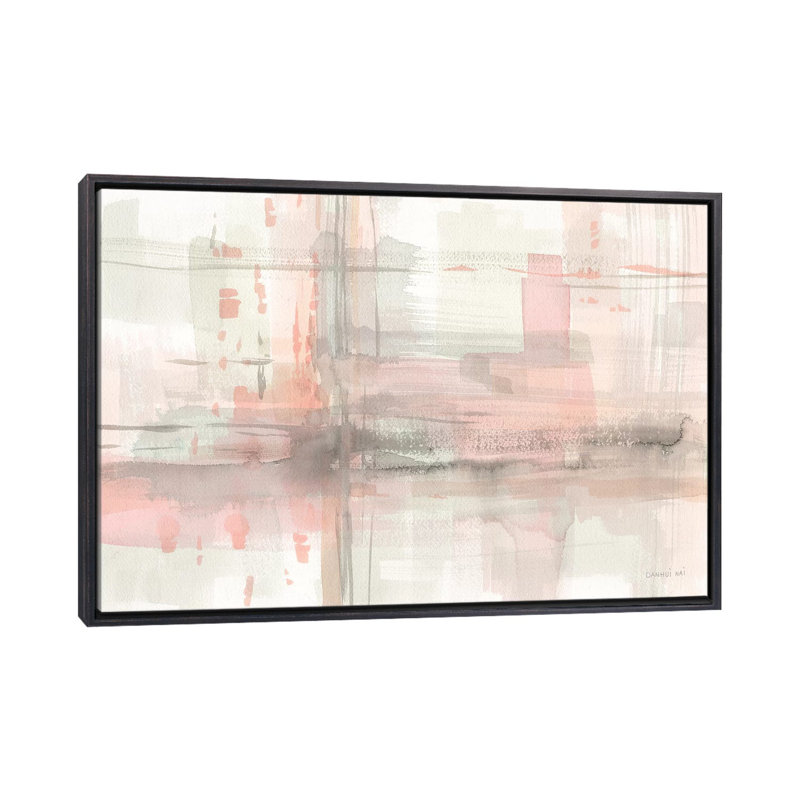 " Intersect I " by Danhui Nai, Distressed Black Frame, No Mat, 40" H x 60" W x 1.5" D
