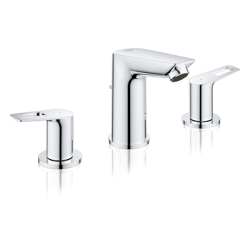 BauLoop Widespread Bathroom Faucet with Drain Assembly