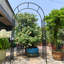 Arche de jardin en métal L42,24 po x l 17,52 po x H 85,82 po