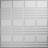 19.625" x 19.625" 3D Wall Panel in White (20-pack)
