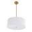 Latrinia 4 - Light Gold Drum Pendant