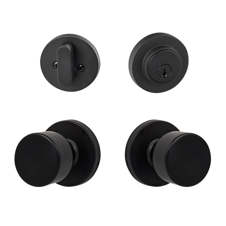 Bergen Round Passage Knobset with Modern Deadbolt
