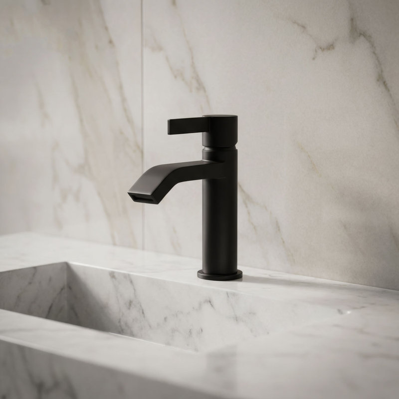 Single Lever Basin Mixer Faucet, Black