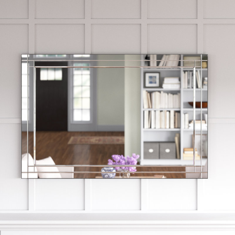 Mackenzie Glass Flat Mirror, 120cm H x 80cm W