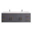 Ensemble de meuble-lavabo double mural 70,5 "Bensley-508742709