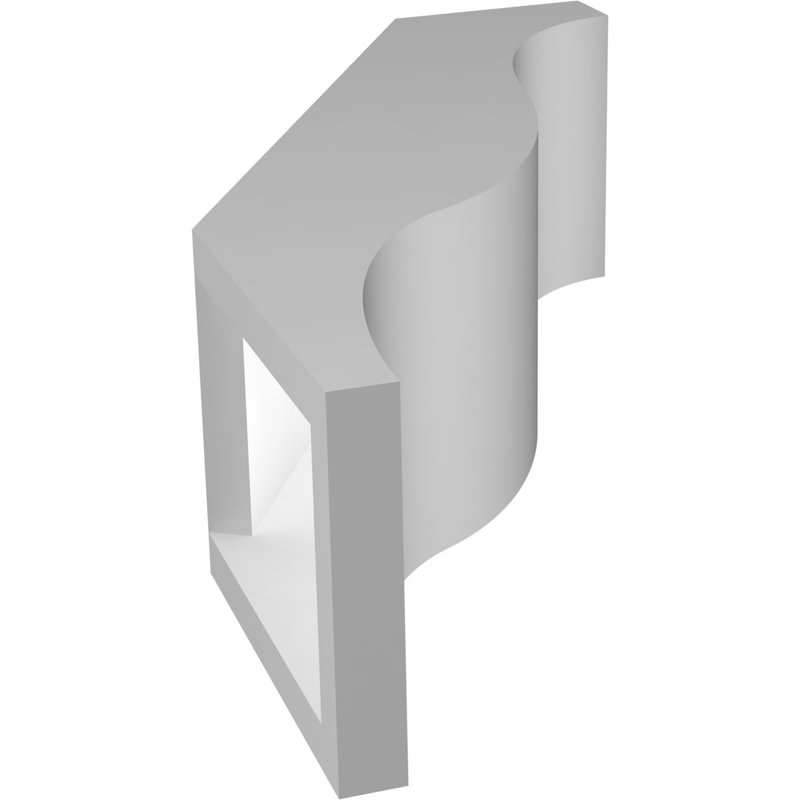 Attelle de genou en PVC de qualité architecturale Funston, H 10 po x l 3 po x P 6 po