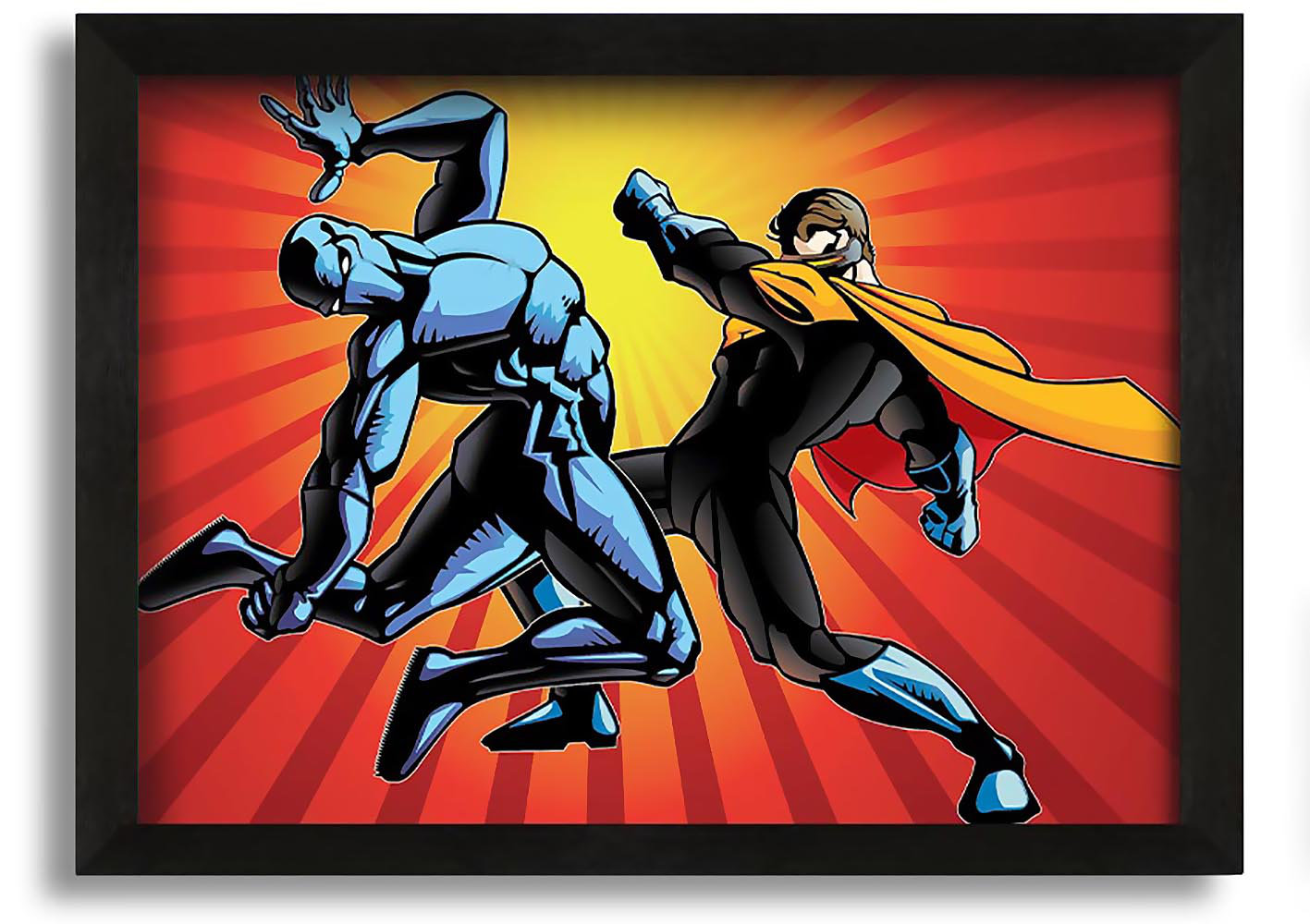 Rosalind Wheeler Superhero Fight Framed Print - Single Picture Frame ...