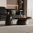 Retro minimalist round coffee table combination-110328982-110328980