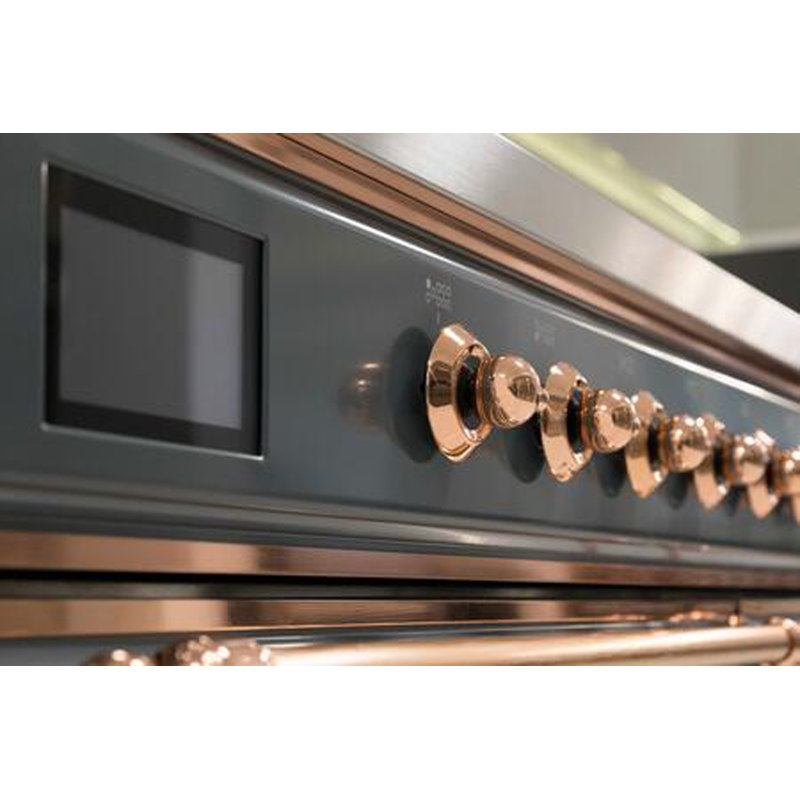 Majestic II 48" 5.02 cu. ft. Freestanding Dual Fuel Range with Griddle, Liquid Propane, Matte Graphite/Bronze