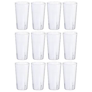 The Party Aisle™ 12 - Piece 16oz. Plastic Drinking Glass Glassware Set &  Reviews