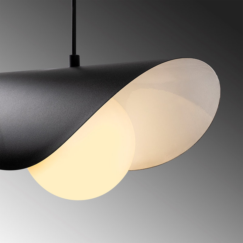 Luminaire suspendu en forme de dôme 1 lumière