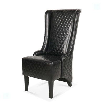 High-Back Velvet Accent Chair, Modern Side Chair for Living Room, Bedroom