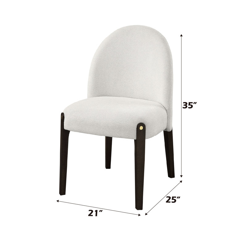 Ensemble de 2 chaises d'appoint Clayten, Blanc