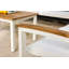 SoHo 42" Square Teak Aluminum Outdoor Coffee Table-774544324