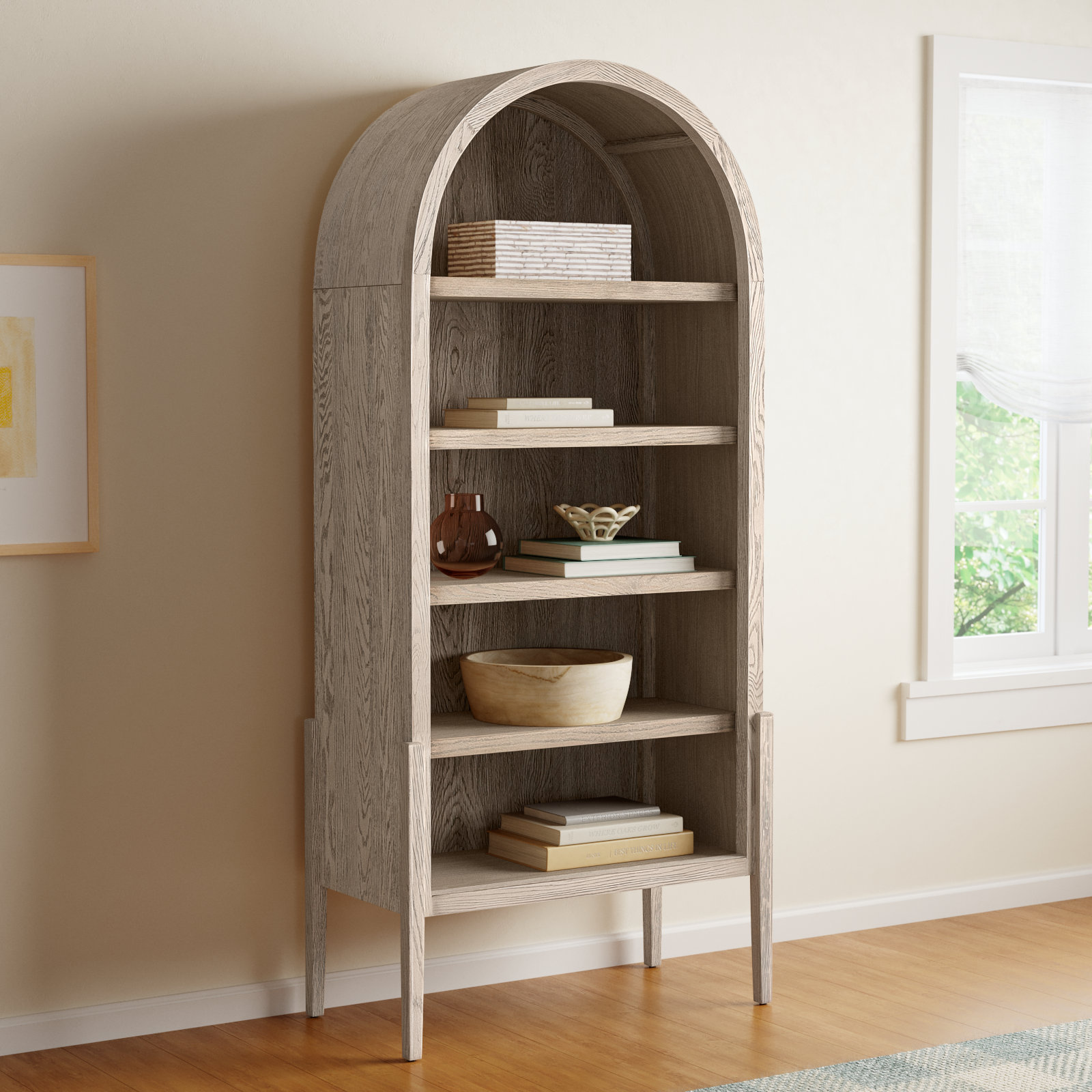 Errol Standard Bookcase, White/Neutral