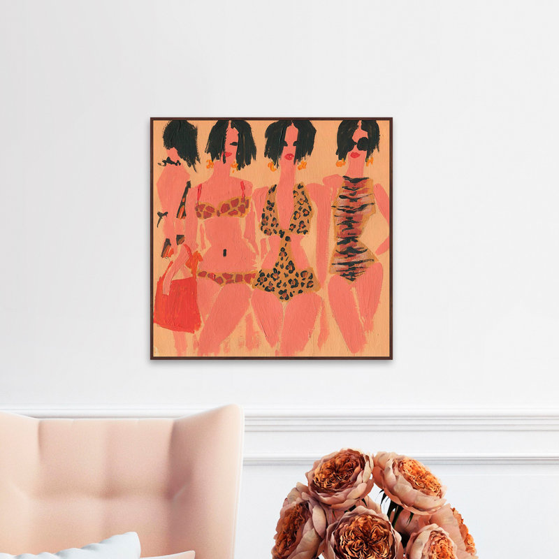 « animal print », reproduction d’art sur toile encadrée, H 48 po x l 48 po
