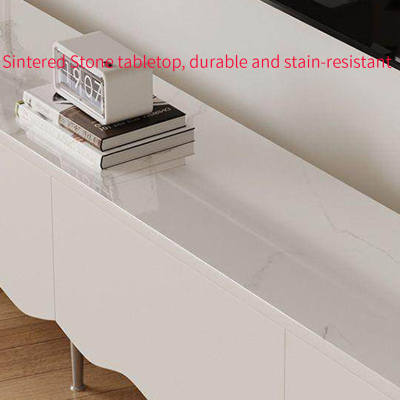 Hollaway, 15.74"H x 70.86"L x 13.77"W, Blanc