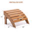 Repose-pieds Garden Furniture, toutes saisons - brun