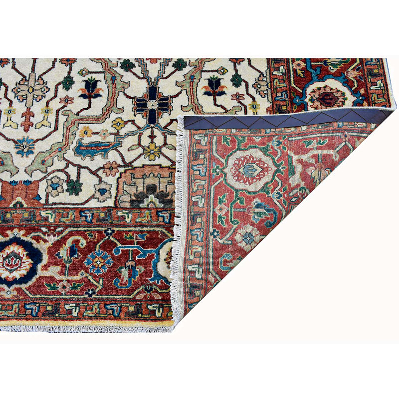 Wool Area Rug, Rectangle 6' x 9'