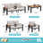 Aluminum Patio Conversation Set with Removable Cushions-603046978