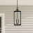 Husby 3-Light Black Outdoor Hanging Lantern with Clear Beveled Glass-1789063887