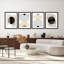 "Décoration géométrique abstraite à motifs géométriques modernes noir et beige", 4 pièces-101520332-101520333