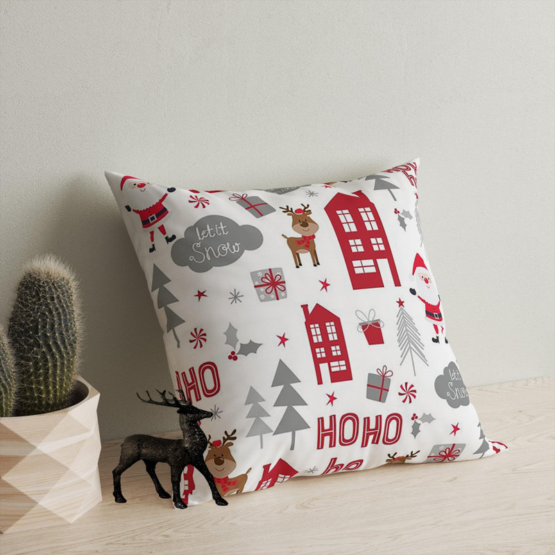 Premium Washable Cushion, 17.0 x 17.0 Inches, 50% Cotton / 50% Polyester, Silicone Filling, Concealed Zip | Soft, Comfortable & Ironable | Perfect for Home Decor, Living Room & Bedroom Accents