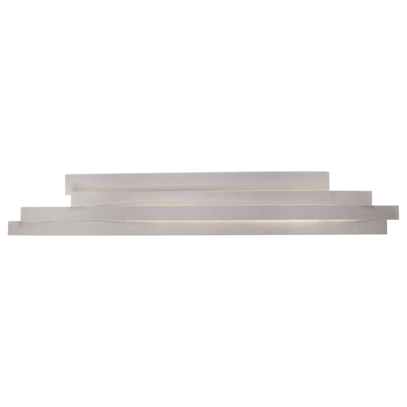 Li 1 - Light LED Flush Mounted Sconce, 6.3" H x 40.7" W x 2.6" D, White