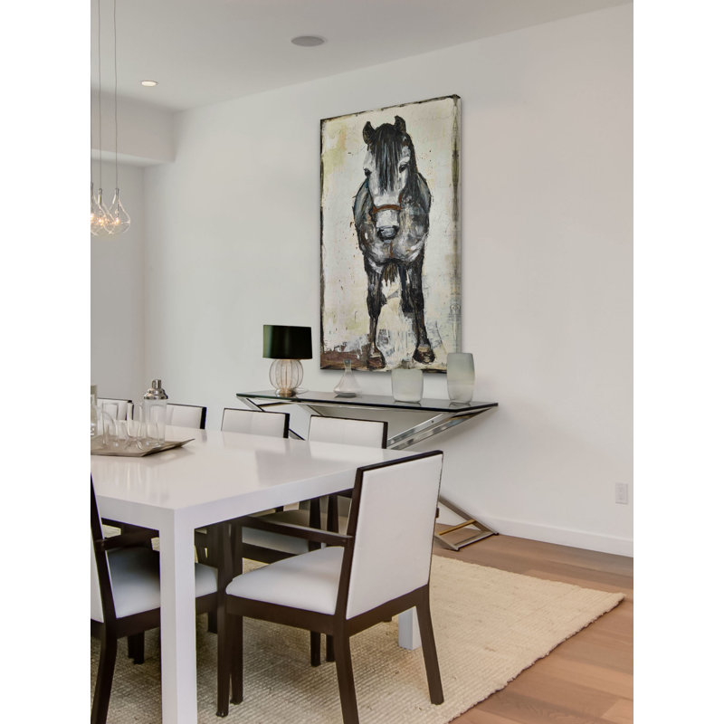 Pony 1 Piece Wrapped Canvas Wall Art, 114cm H x 57cm W