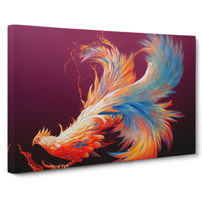 Phenomenal Phoenix Bird - Wrapped Canvas