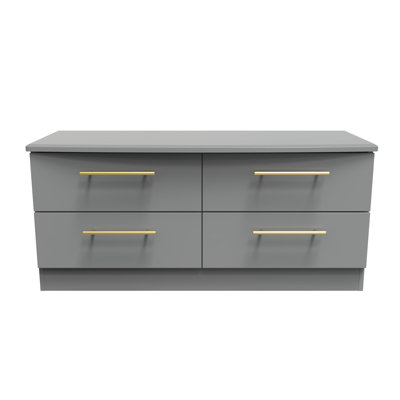 Fully Assembled Abiezer 4 Drawer 112Cm W Double Dresser
