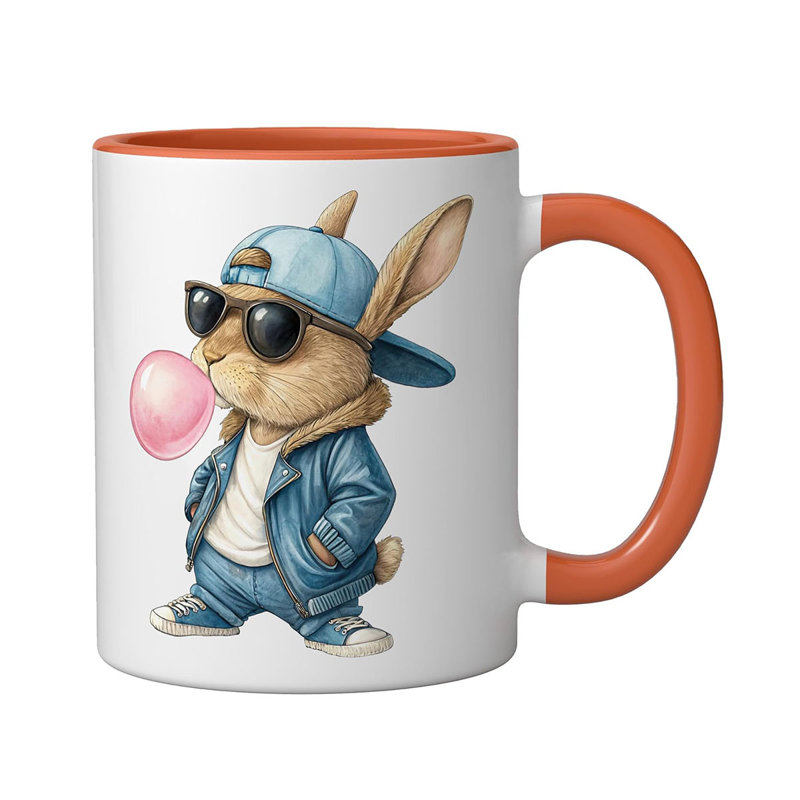 Ceramic Coffee Mug, Orange