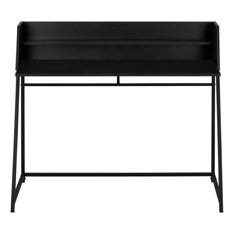 Bureau d'ordinateur, bureau personnel, ordinateur portable, tablettes de rangement, L 48 po, travail, stratifié, métal