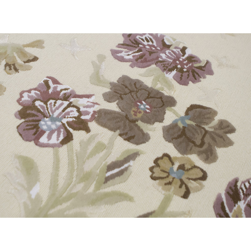 Himalayan Floral Area Rug in Pink/Blue/Brown