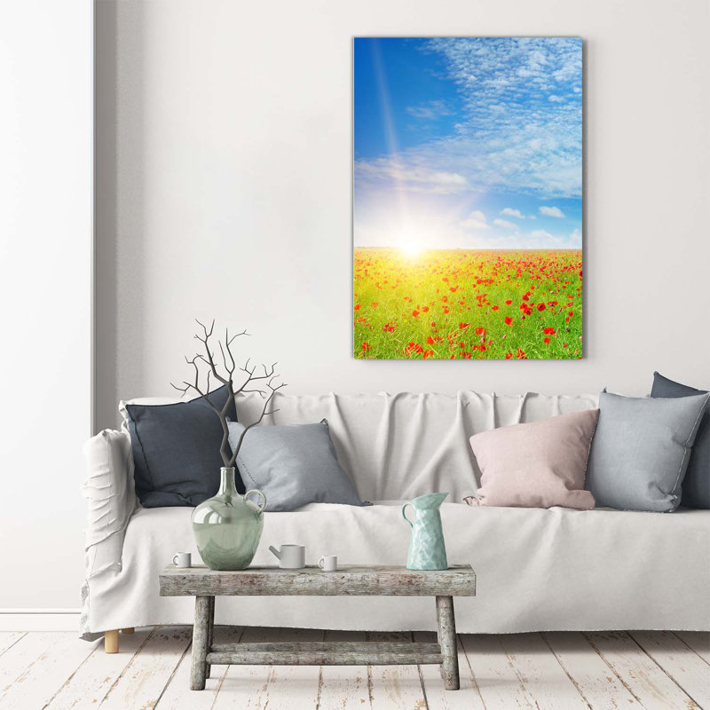 Field Of Poppies - Wrapped Canvas Print