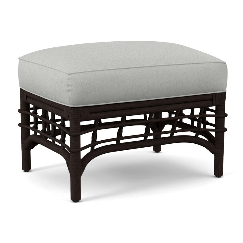 Bridgehampton Ottoman, Oslo Grey; 0820-85, Sea Glass
