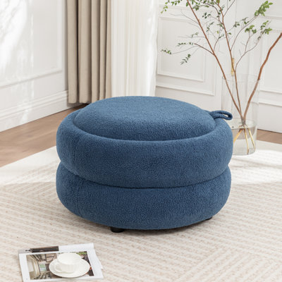 Table basse ronde avec rangement