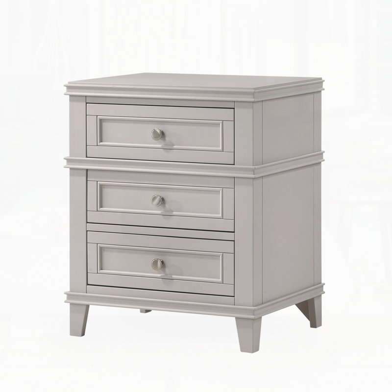 Table de chevet moderne pour chambre à coucher, Gris