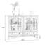 Buffet en bois manufacturé Burlywood