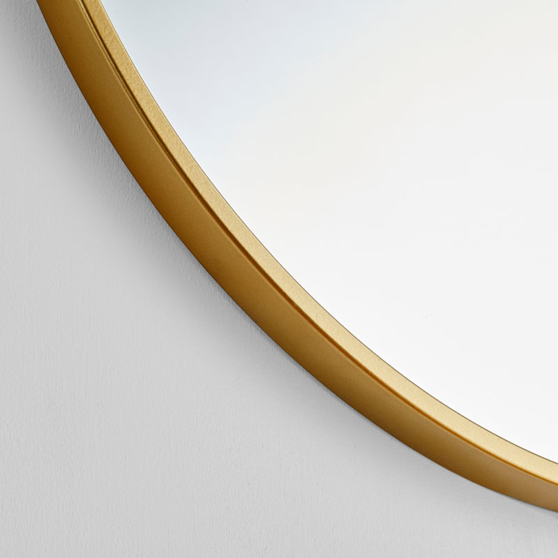Harmony Round Metal Mirror, Gold