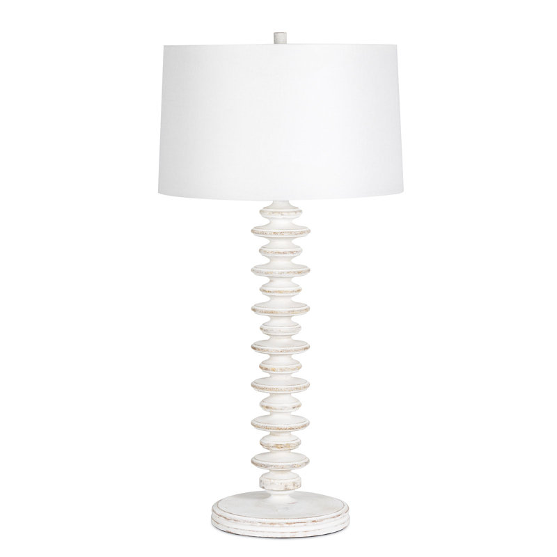 Fishbone Buffet Table Lamp (White)