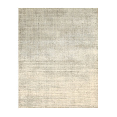 Tapis de style oriental ivoire en laine nouée à la main élégante et durable Arbordale