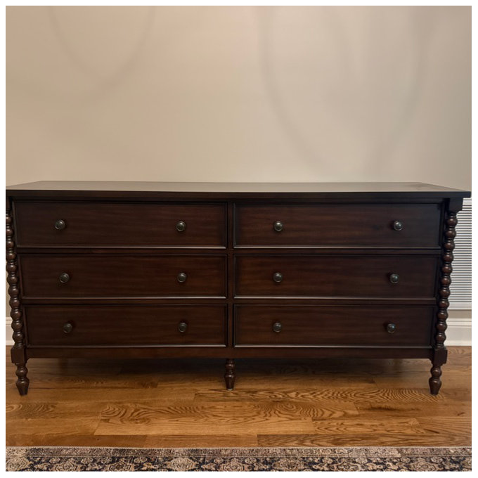 Beckett 6-Drawer Wood Large Dresser - Morocco Brown