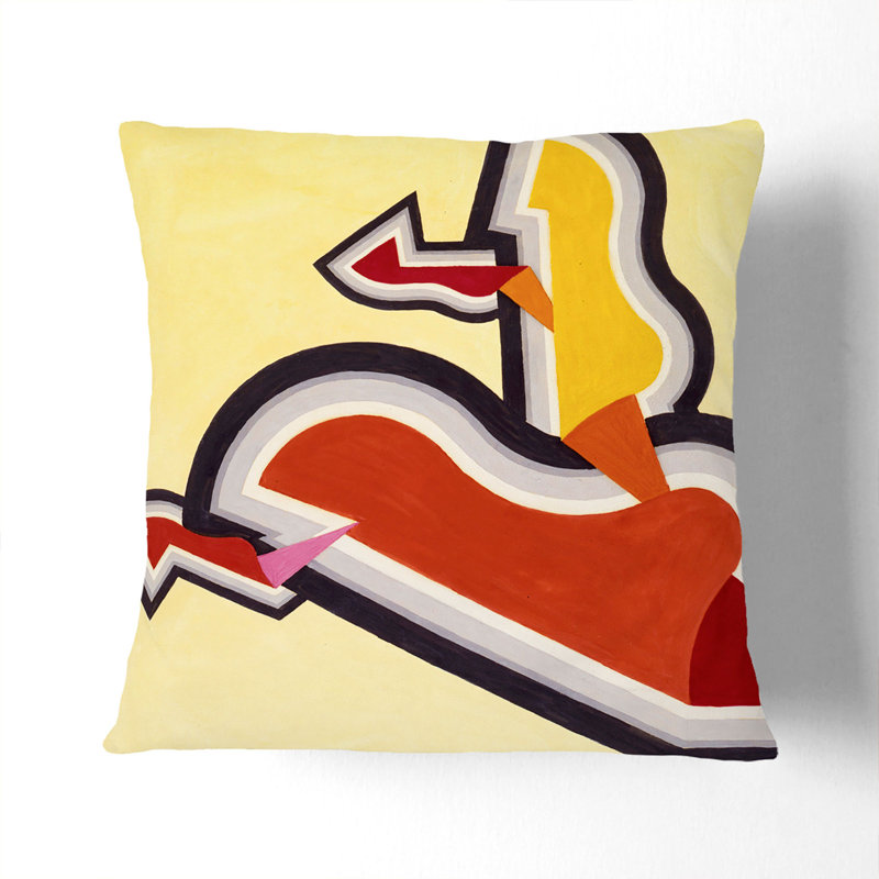 Study In Rhythm Square Throw Cushion, 40cm H x 40cm W x 15cm D