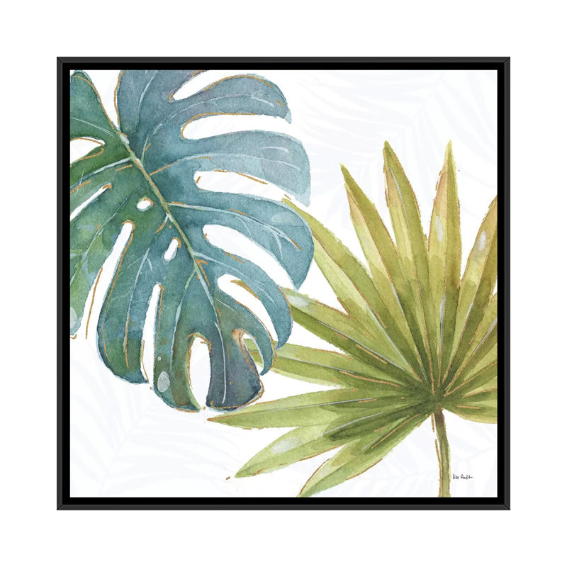 «Tropical Blush VIII», reproduction d'art sur toile, H 37 po x l 37 po x P 1,5 po, Toile avec cadre noir